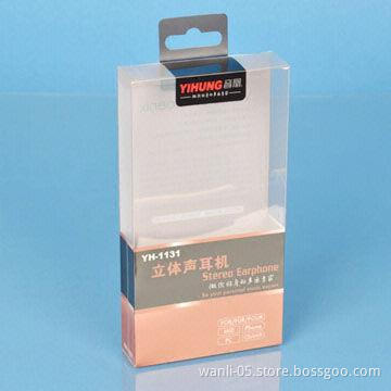 Packing box for stereo earphones, customized sizes, designs and colors are accepted